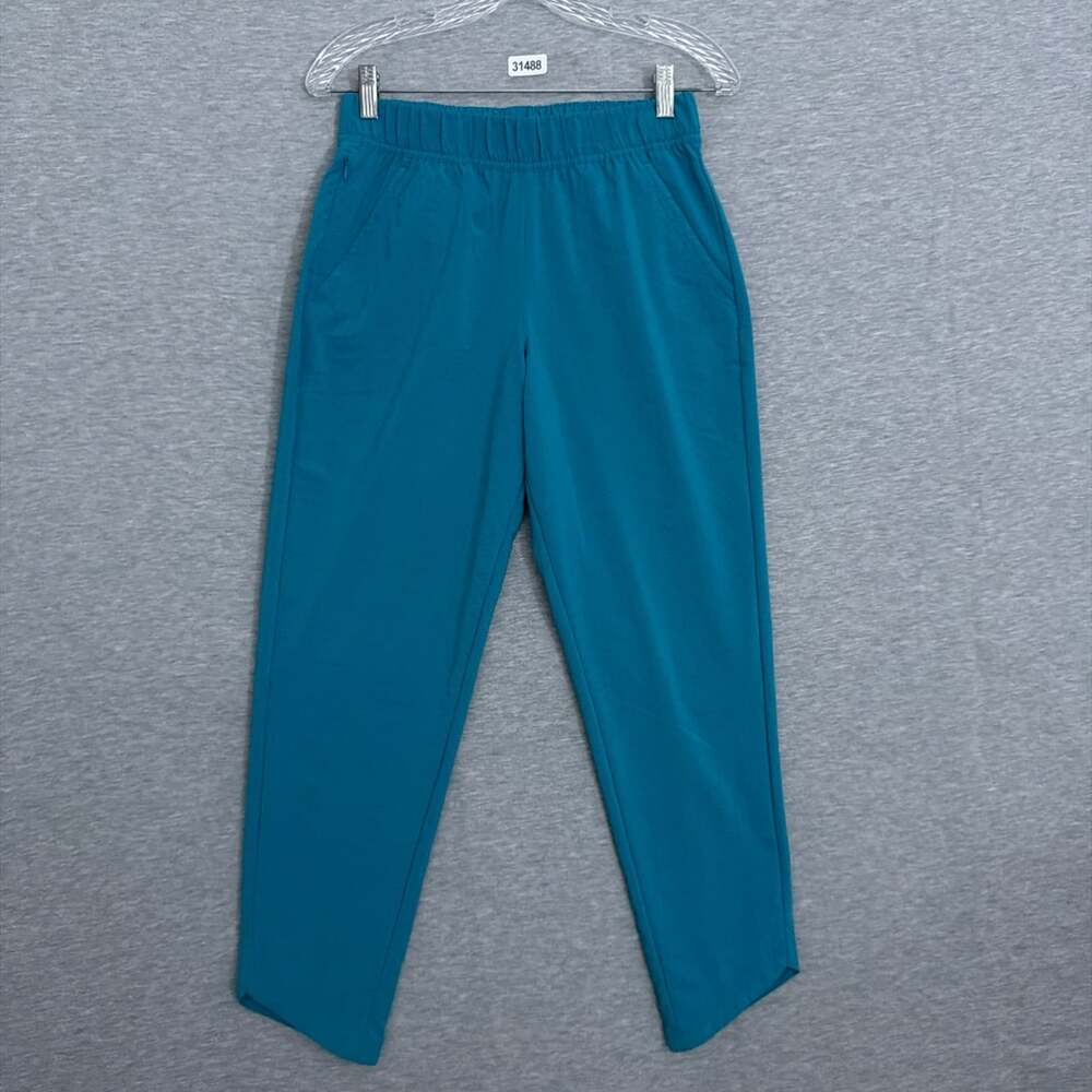 Title Nine Women's Small Green Tapered Leg Ankle Slaycation E-Waist Pants